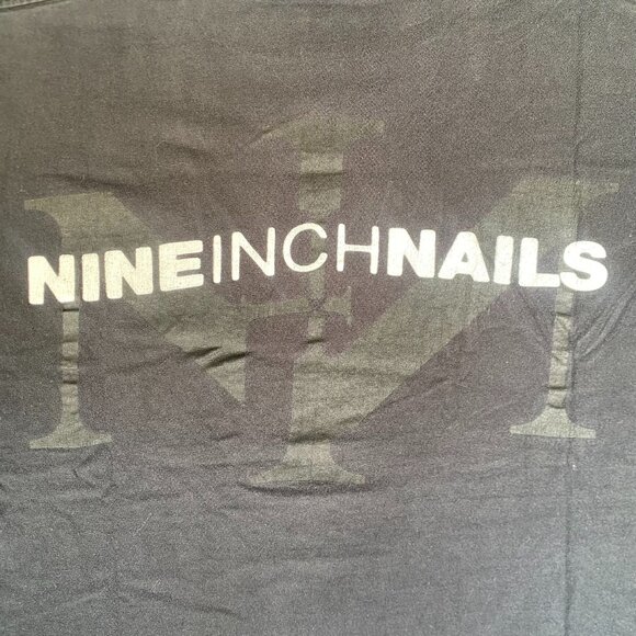 Vintage 90s Nine Inch Nails Shirt Metal Rock Band Logo Tee - Picture 7 of 7